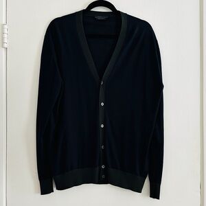 Prada Men’s Navy Wool Cardigan